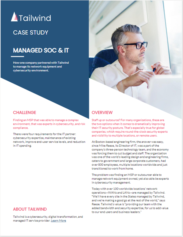 Case Study - Managed SOC & IT